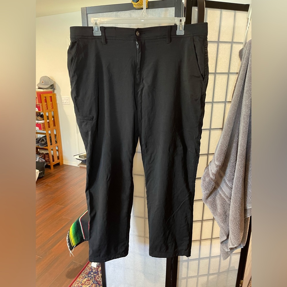 Gerry Venture Fleece Lined Stretch Pants Men’s 40x30 Black Hiking Camp